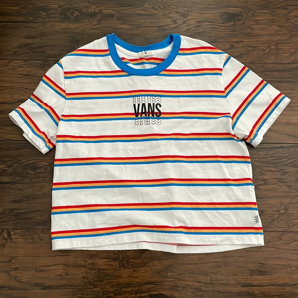 Vans striped crop top
